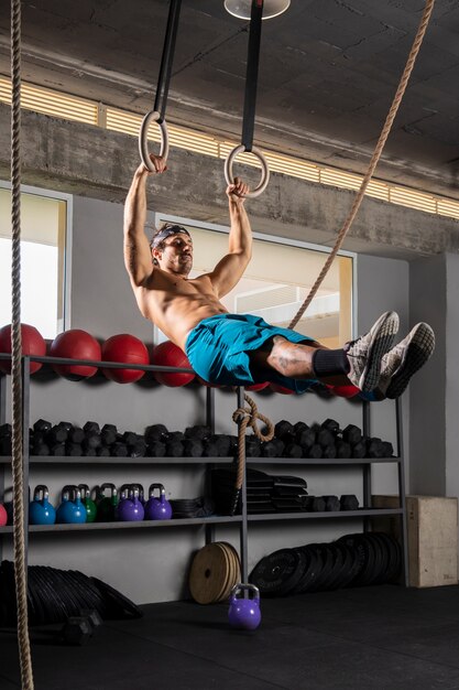 Person doing crossfit training