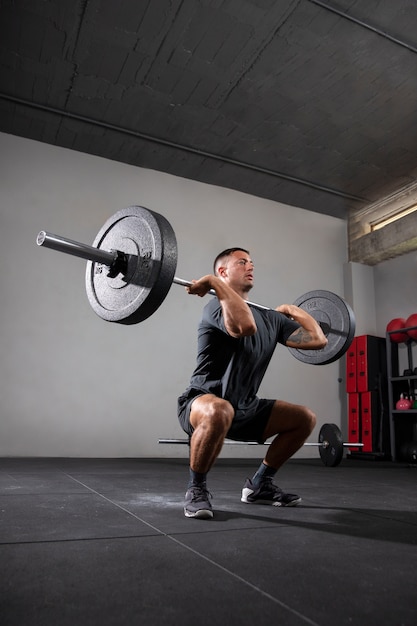 Person doing crossfit training