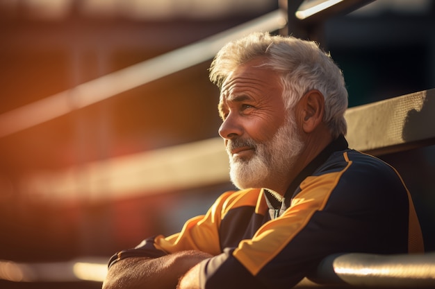 Person enjoying a soccer match