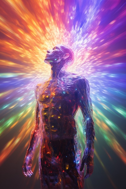 Person experiencing spiritual awakening