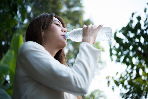 person healthy pretty businesswoman nature