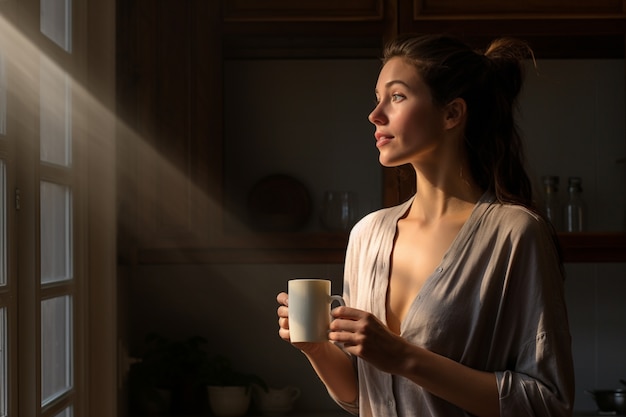 Person holding cup of coffee