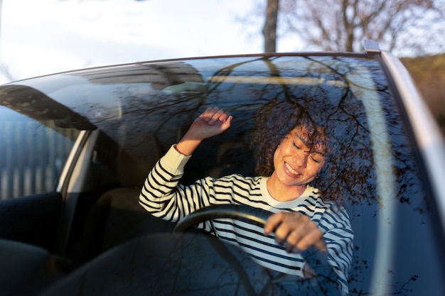 Person preparing to get driver license