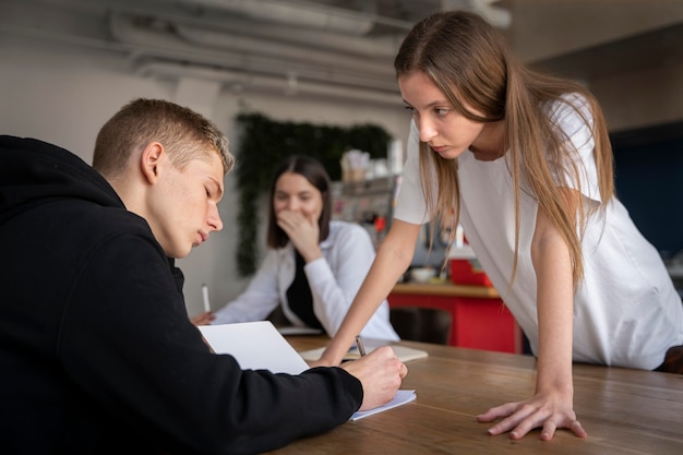 Person suffering from bullying