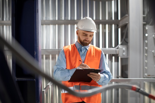 Person working in building and construction