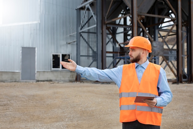 Person working in building and construction