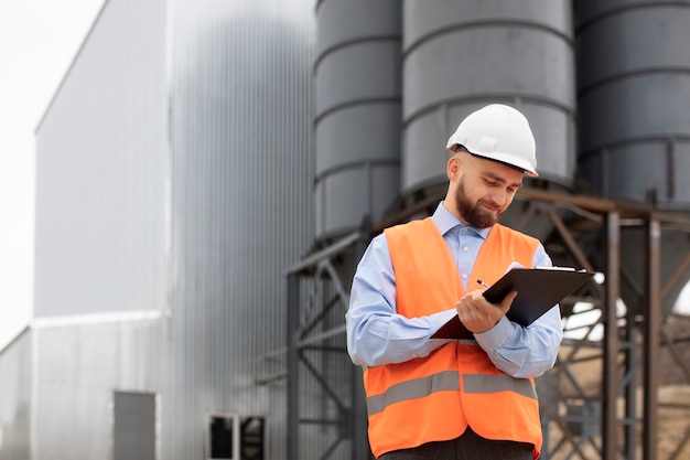 Person working in building and construction