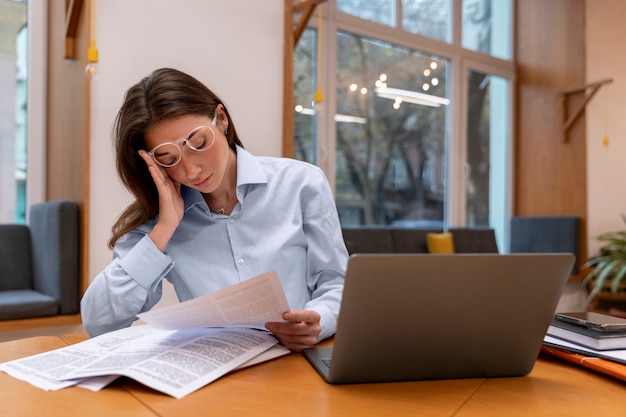 Person working in the  office