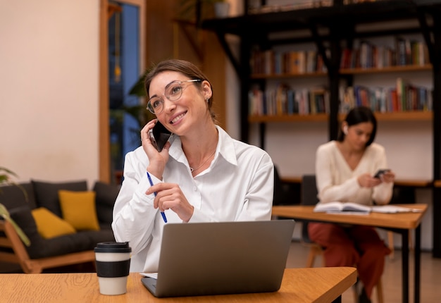 Person working in the  office