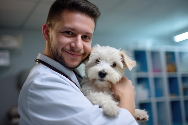 Free photo pet care and veterinary clinic and doctor concept