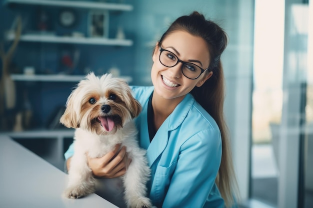 Free photo pet care and veterinary clinic and doctor concept