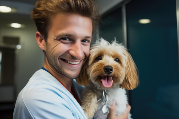 Free photo pet care and veterinary clinic and doctor concept