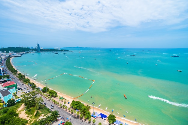 Free photo photo of a beach town view from above