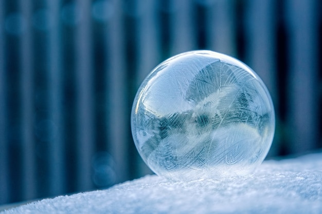 Photo of clear glass ball