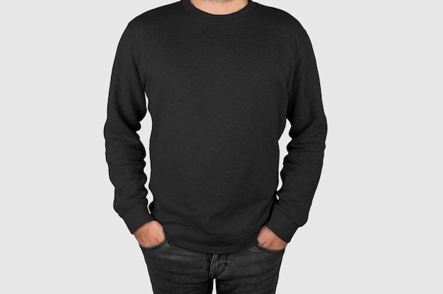 Free Photo photo of front model with black sweatshirt