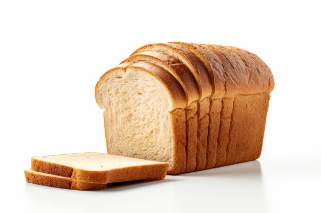 Photo of sandwich bread isolated on white background