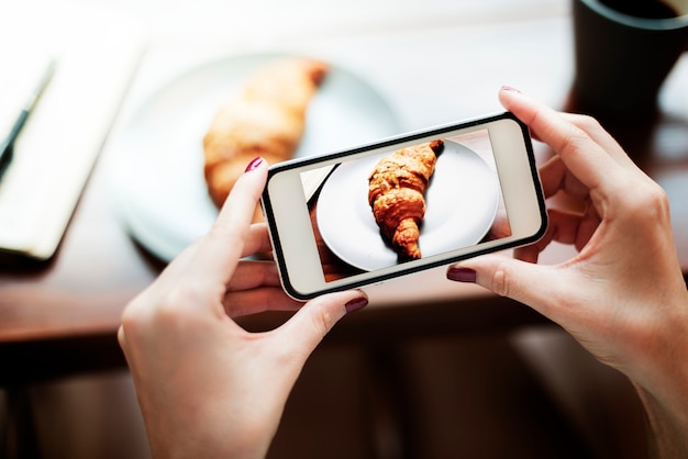 Photography Photo Shot Croissant Bakery Concept