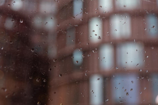 Photography of water drops on glass