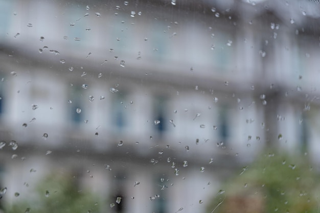 Photography of water drops on glass