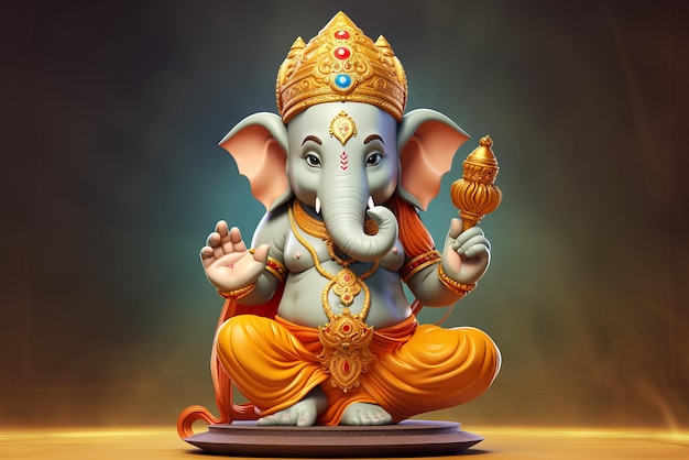 Free photo photorealistic 3d image of ganesha