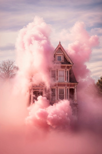 Free photo photorealistic colorful smoke