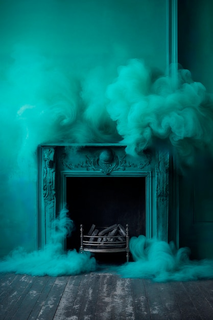 Free photo photorealistic colorful smoke