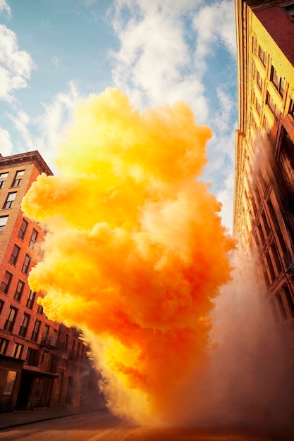 Free photo photorealistic colorful smoke