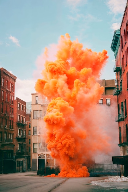 Free Photo photorealistic colorful smoke