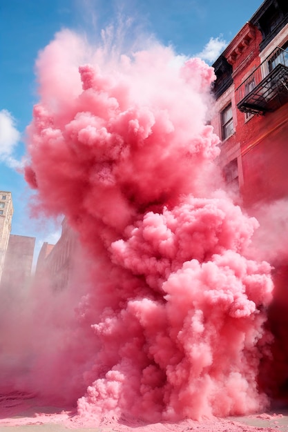 Free photo photorealistic colorful smoke