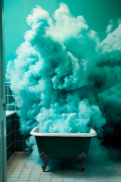 Free photo photorealistic colorful smoke