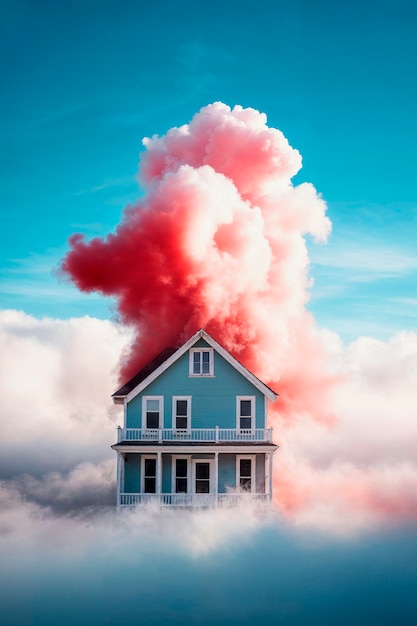 Free Photo photorealistic colorful smoke