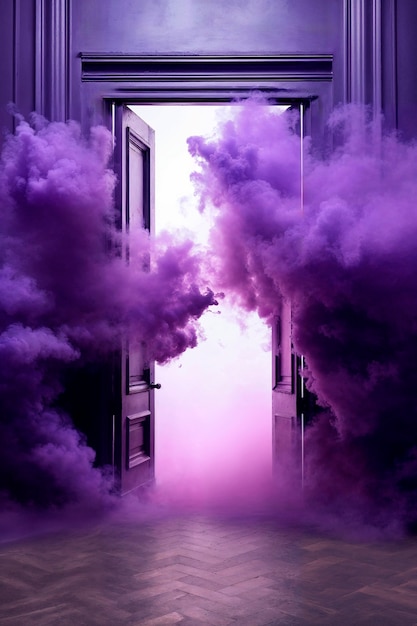 Free photo photorealistic colorful smoke