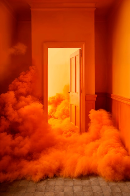 Free photo photorealistic colorful smoke