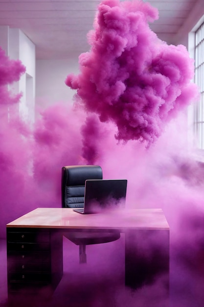 Free photo photorealistic colorful smoke