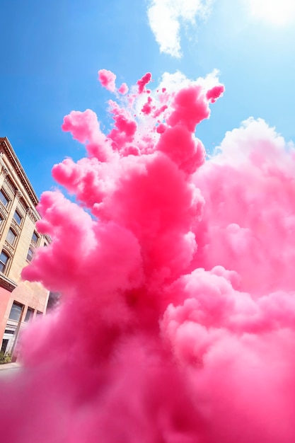 Free photo photorealistic colorful smoke