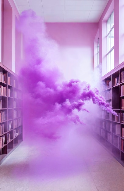 Free photo photorealistic colorful smoke