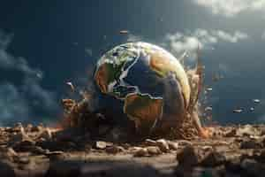 Free photo photorealistic earth planet