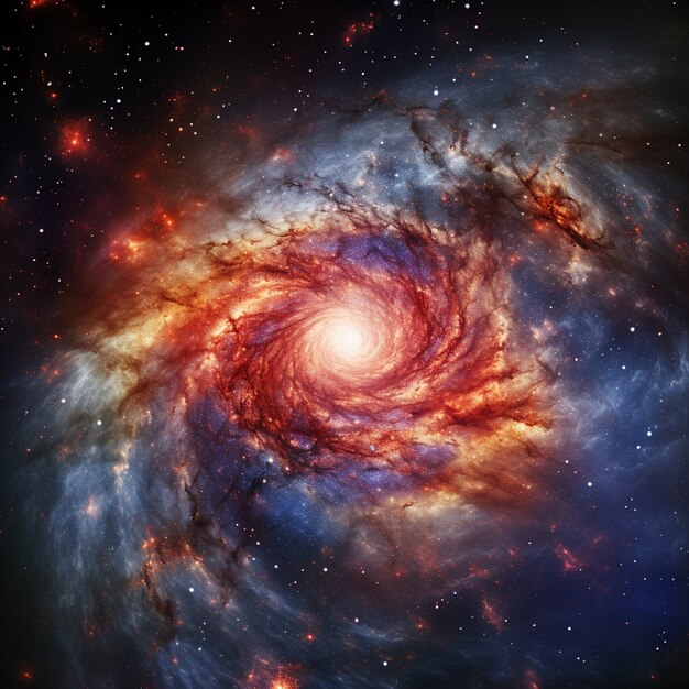 Photorealistic galaxy background