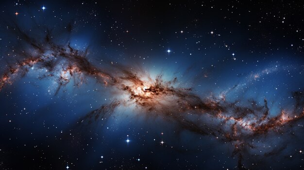 Photorealistic galaxy background