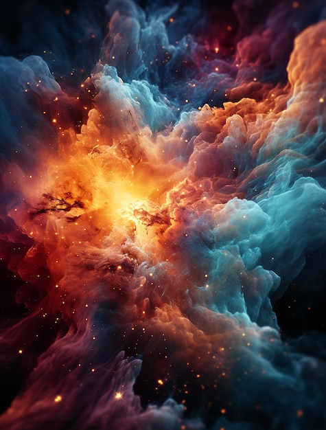 Photorealistic galaxy background