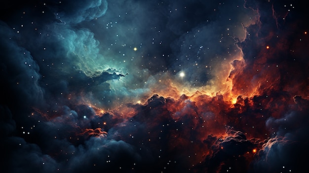 Photorealistic galaxy background