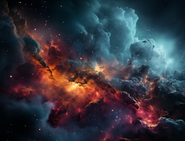 Photorealistic galaxy background