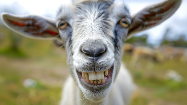 Free photo photorealistic  goat farm