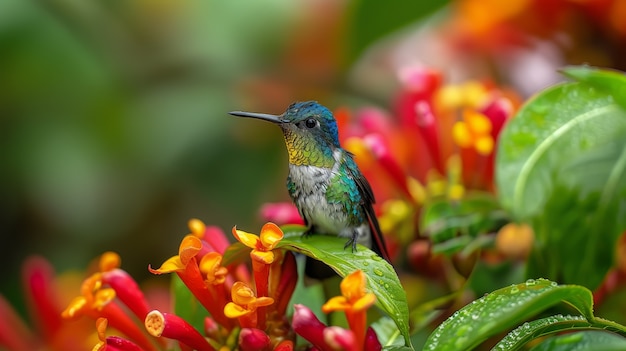 Free photo photorealistic hummingbird outdoors in nature