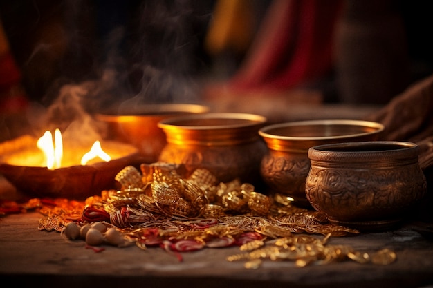 Free Photo photorealistic lohri festival celebration with candle