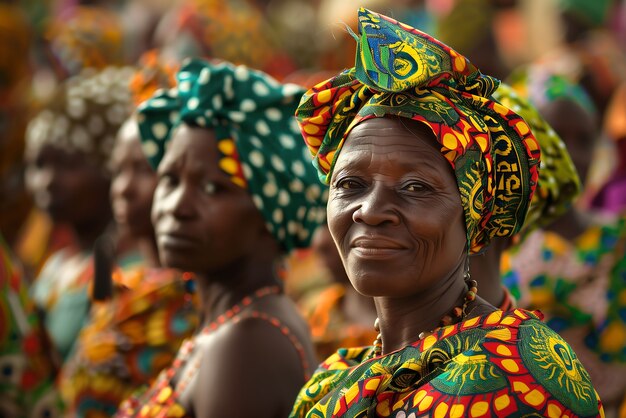 Photorealistic portrait of african women