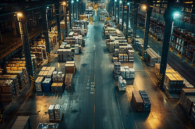 Free Photo photorealistic scene with warehouse logistics operations