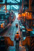 Free photo photorealistic scene with warehouse logistics operations