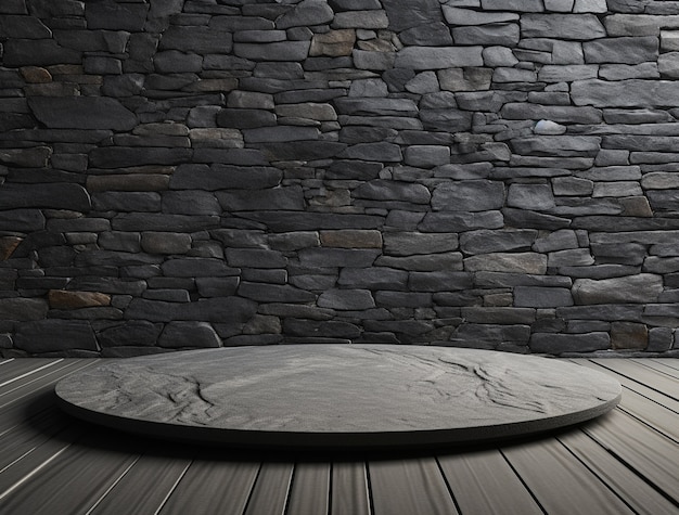 Photorealistic stone wall surface