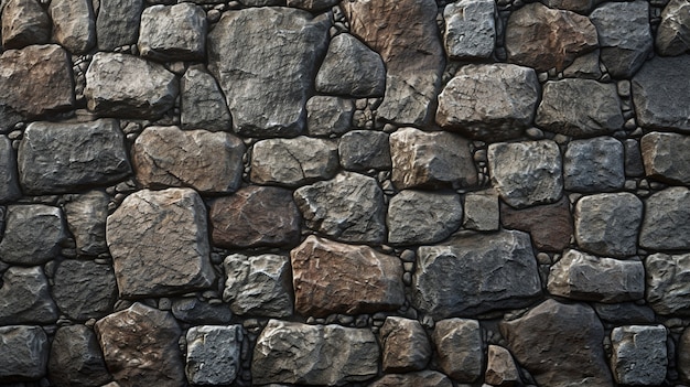 Free Photo photorealistic stone wall surface